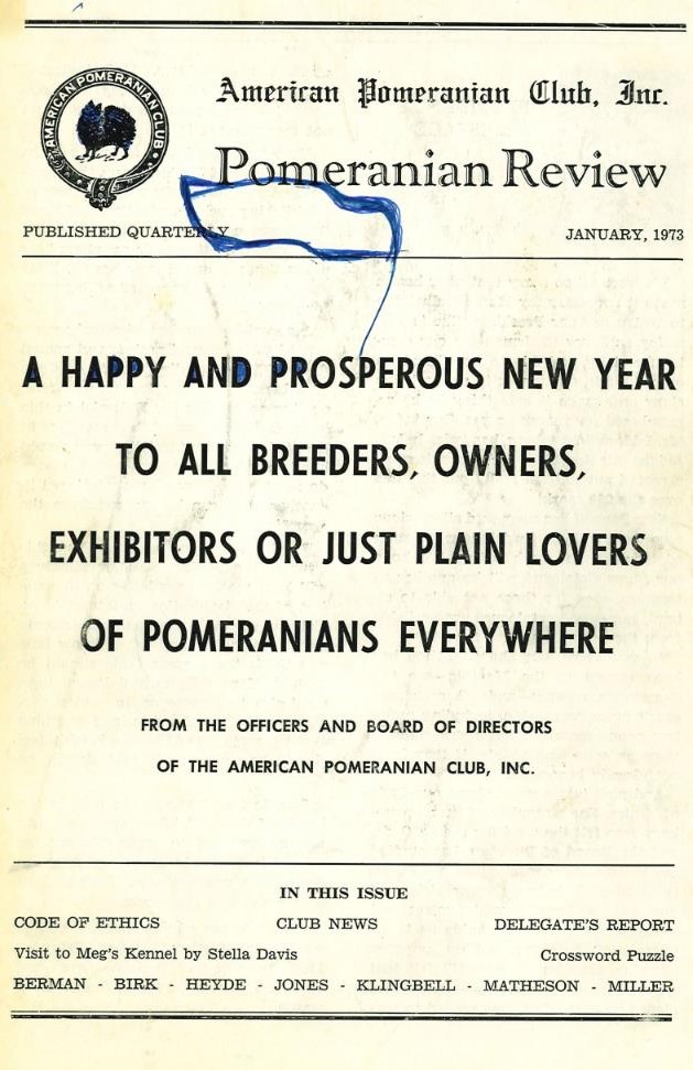The Pomeranian Review January 1973 