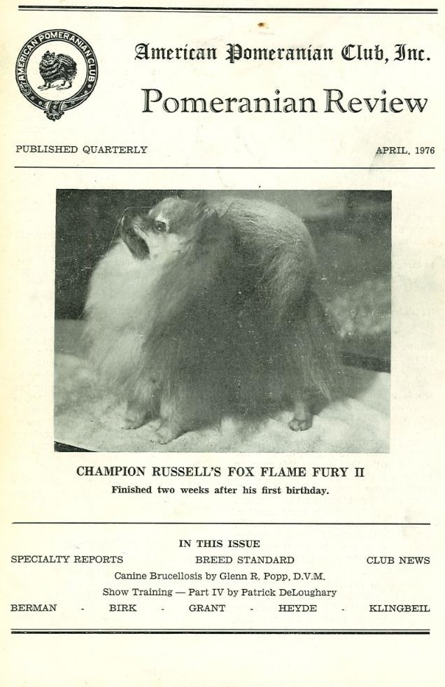 The Pomeranian Review April 1976 