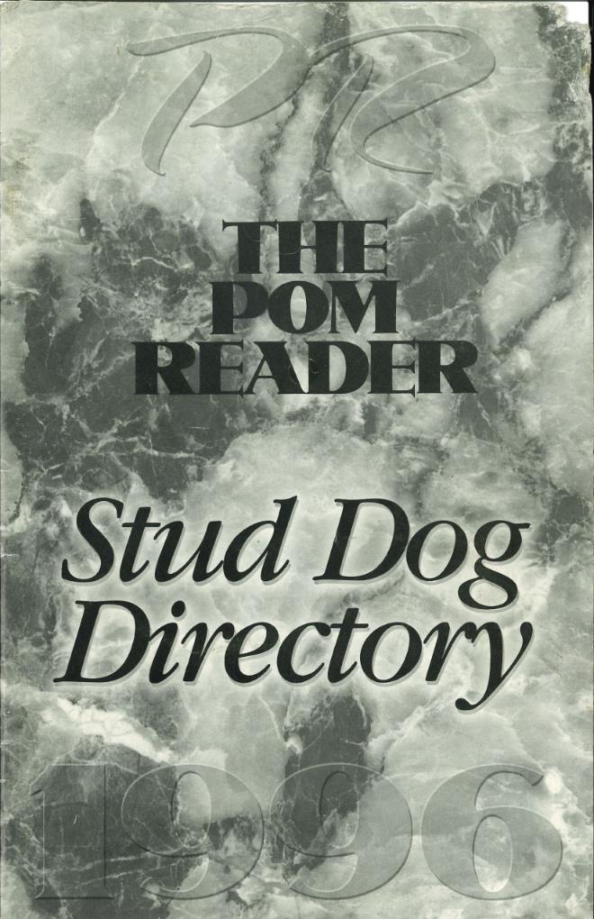 The Pom Reader 1996 Stud Dog Directory 